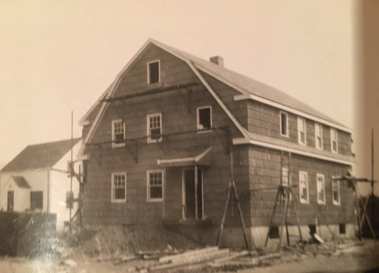 Building his father’s house, Bloomfield, CT, Circa 1949