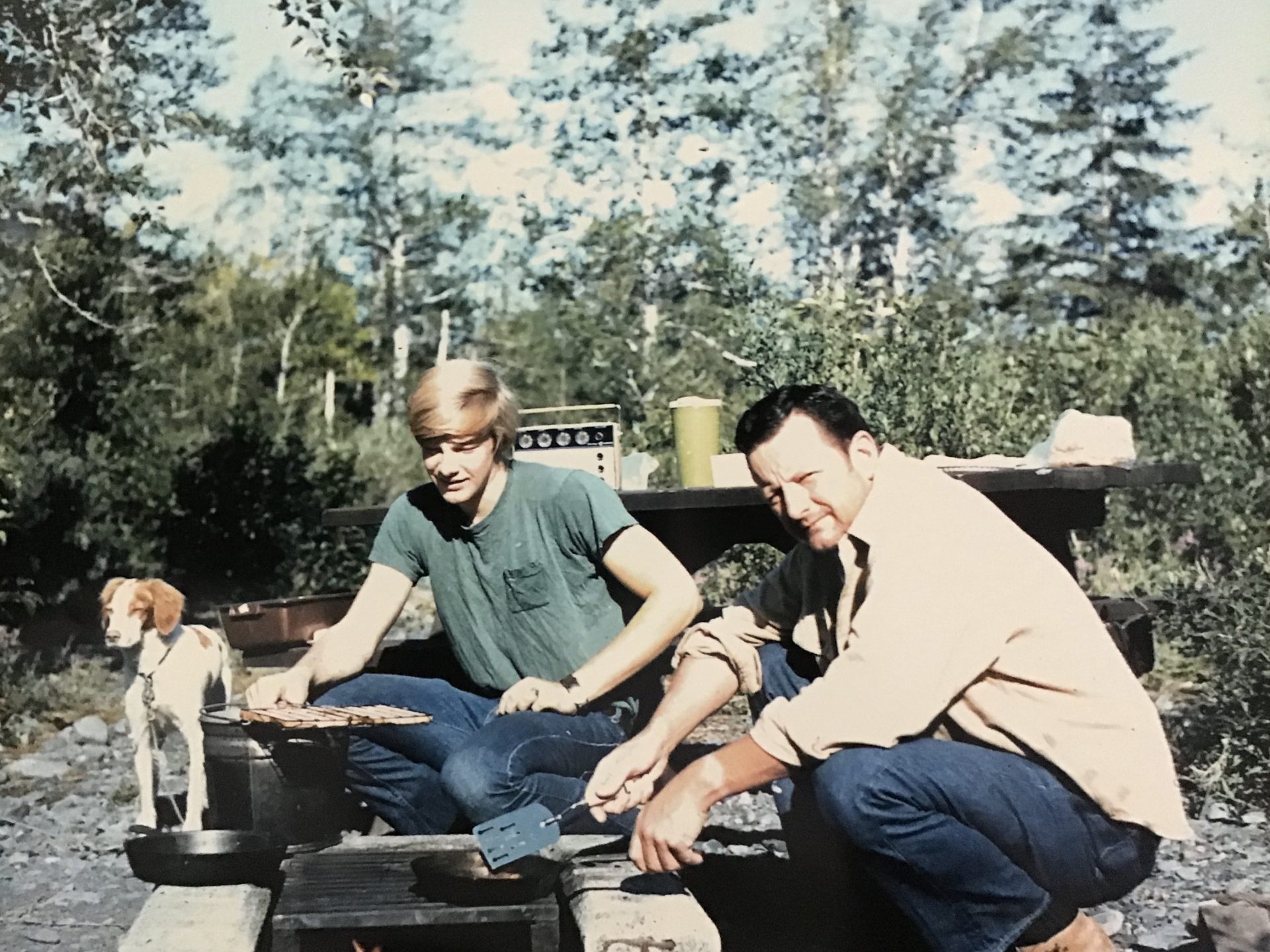 Steve and Dad, Alaska, 1971.