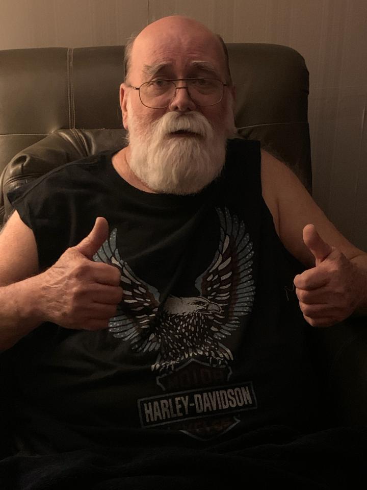 Steven Amos days before he past away