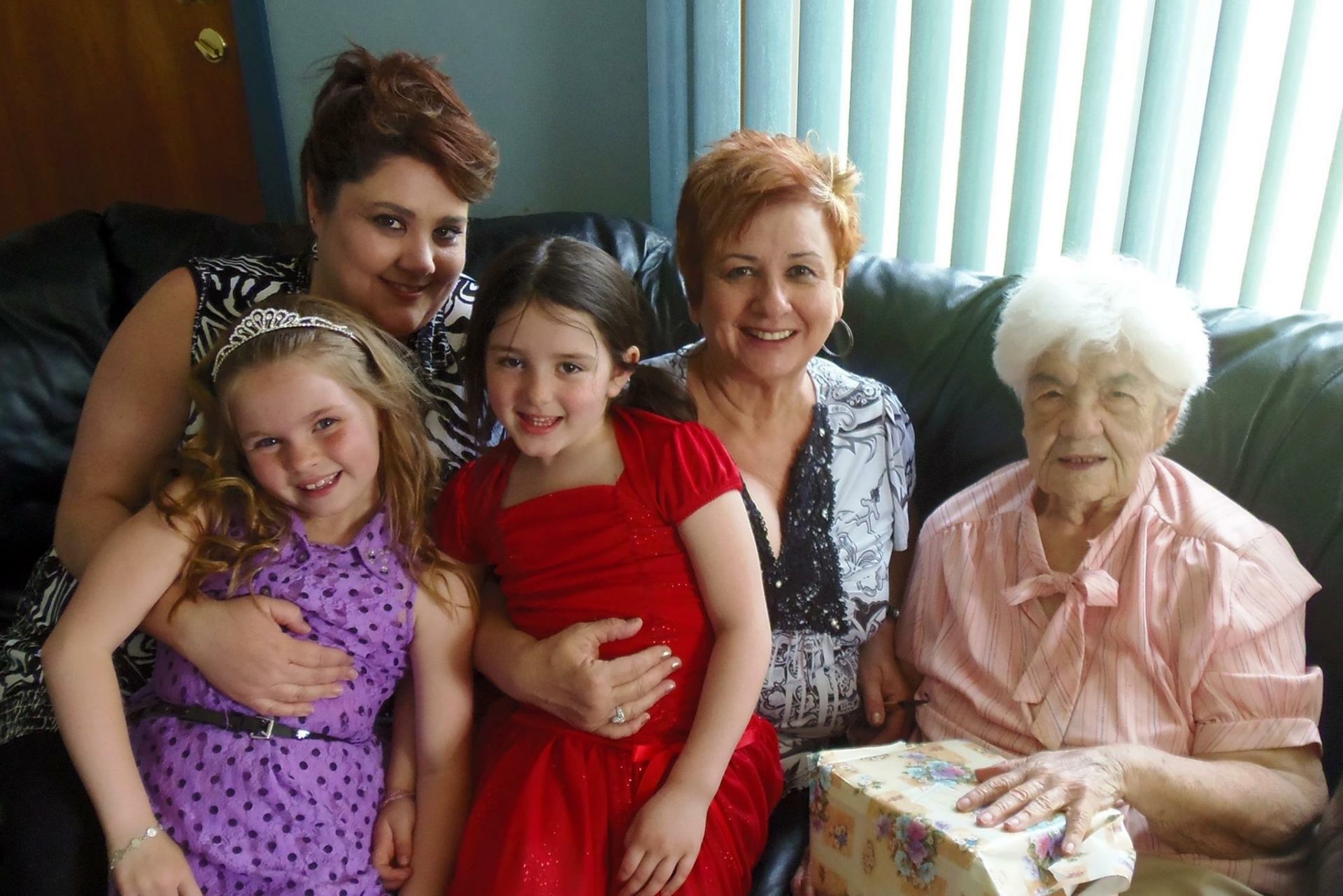 Colleen, Peggy, Grandma, Kelli, & Allie
