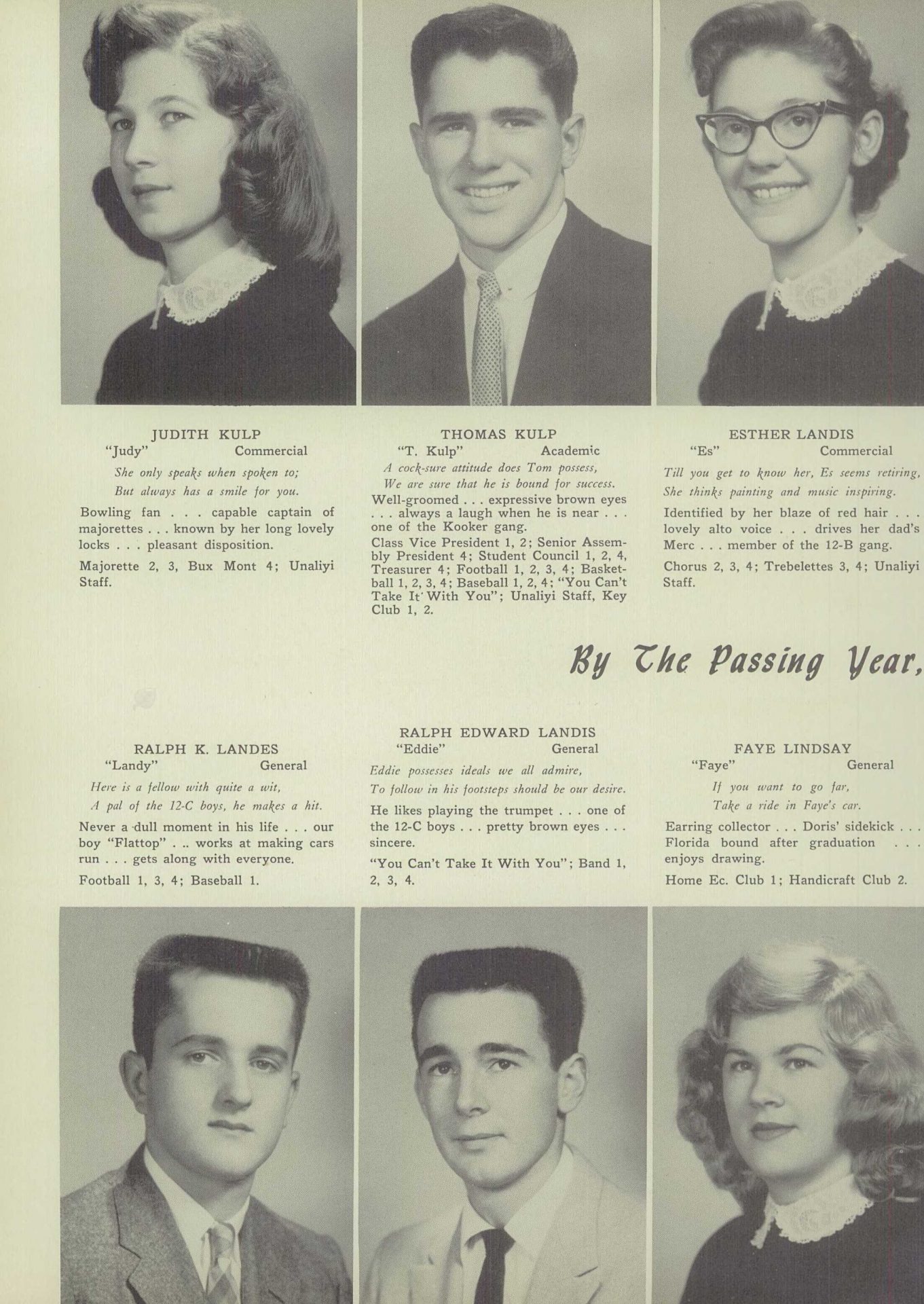 Ralph Edward Landis - Unalyi Souderton High School Yearbook 1957