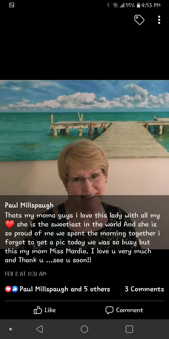 He posted this picture on Facebook to share with everyone the love he had for his mom .