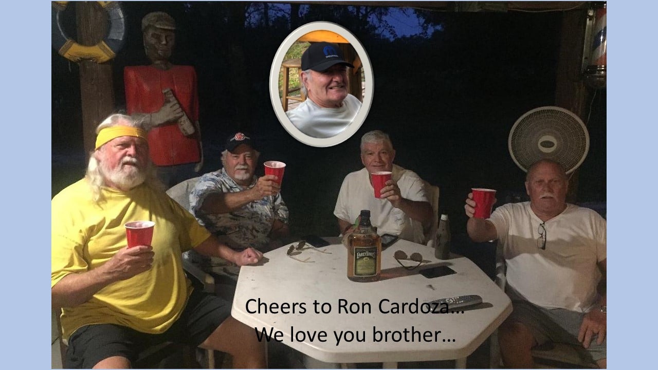 Here's to you Ron...