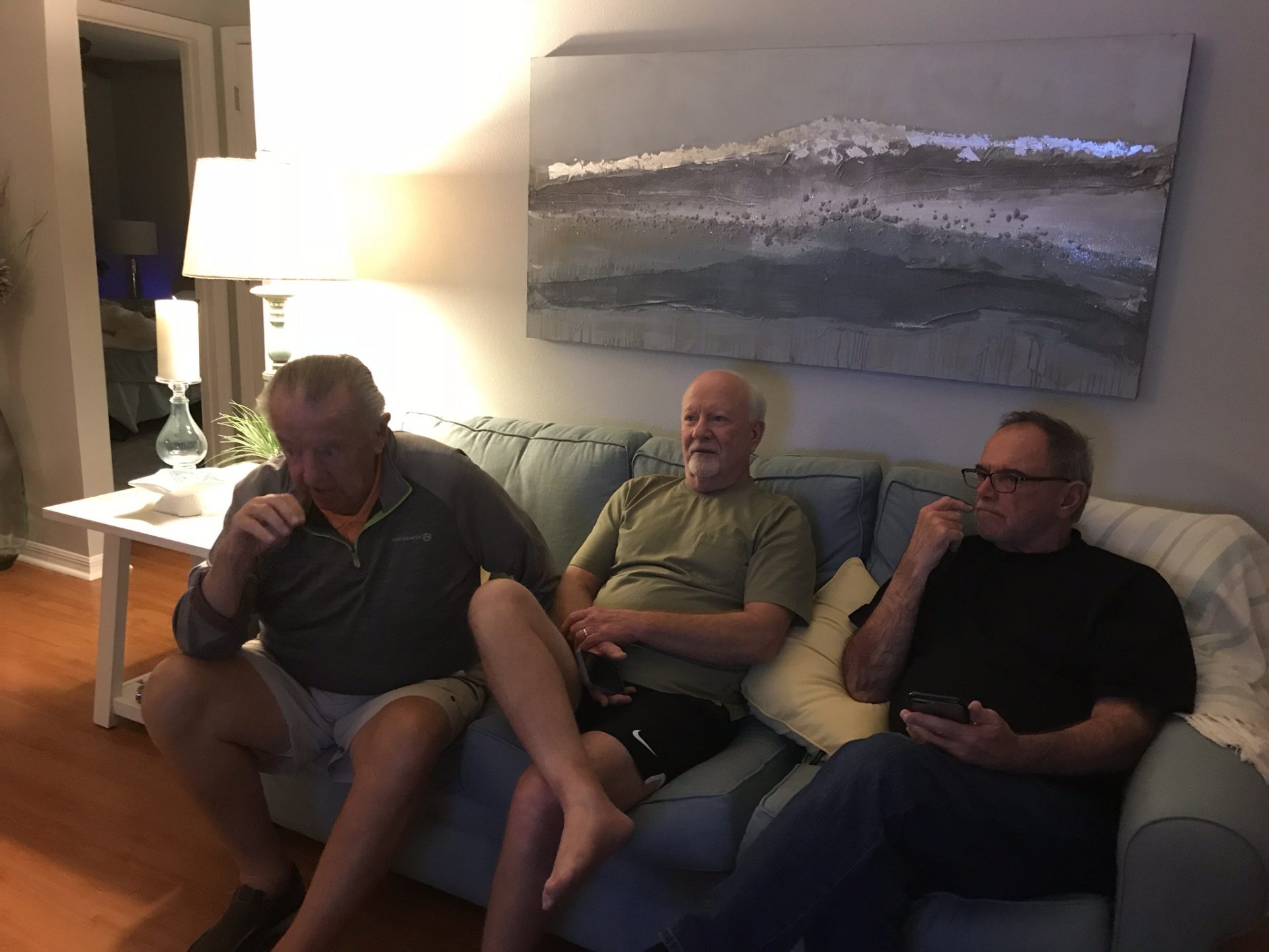 The three boys together in Florida. Those three! Laughter around when they were together. We girls just sat back and laughter along.  Our dear friend will be sooooo missed. Mike and Jessica mox
