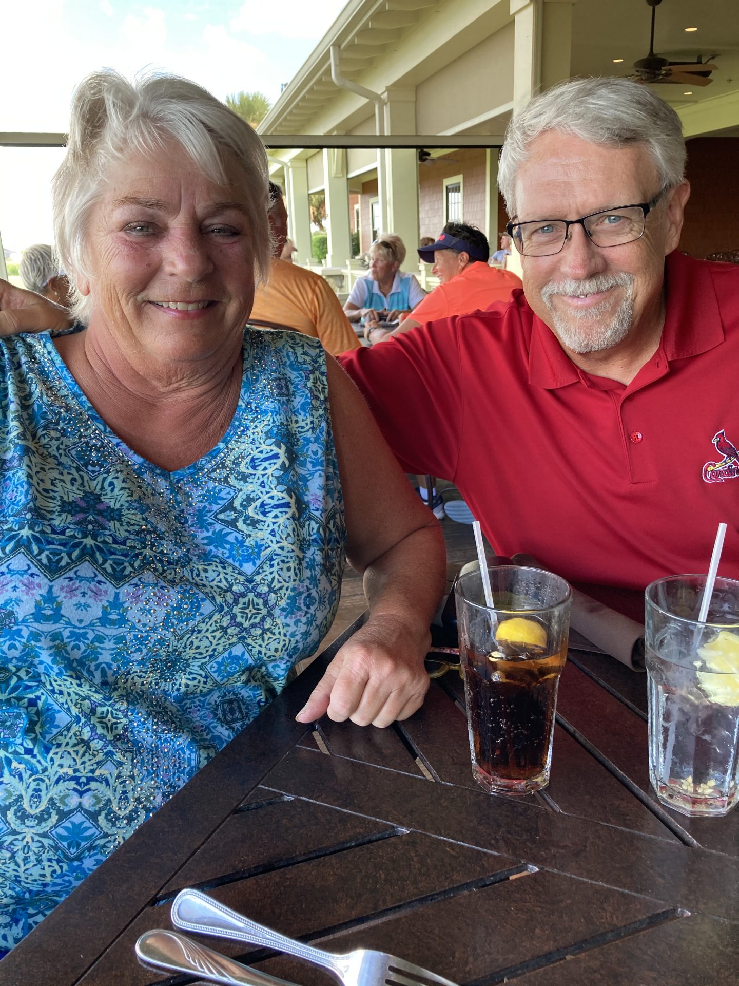 Artie and I had dinner with John and Suzy over the summer at Evans Prairie Country Club.