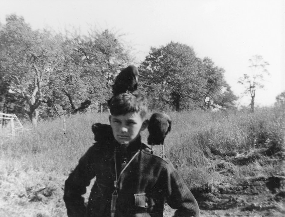 1950, with his crows