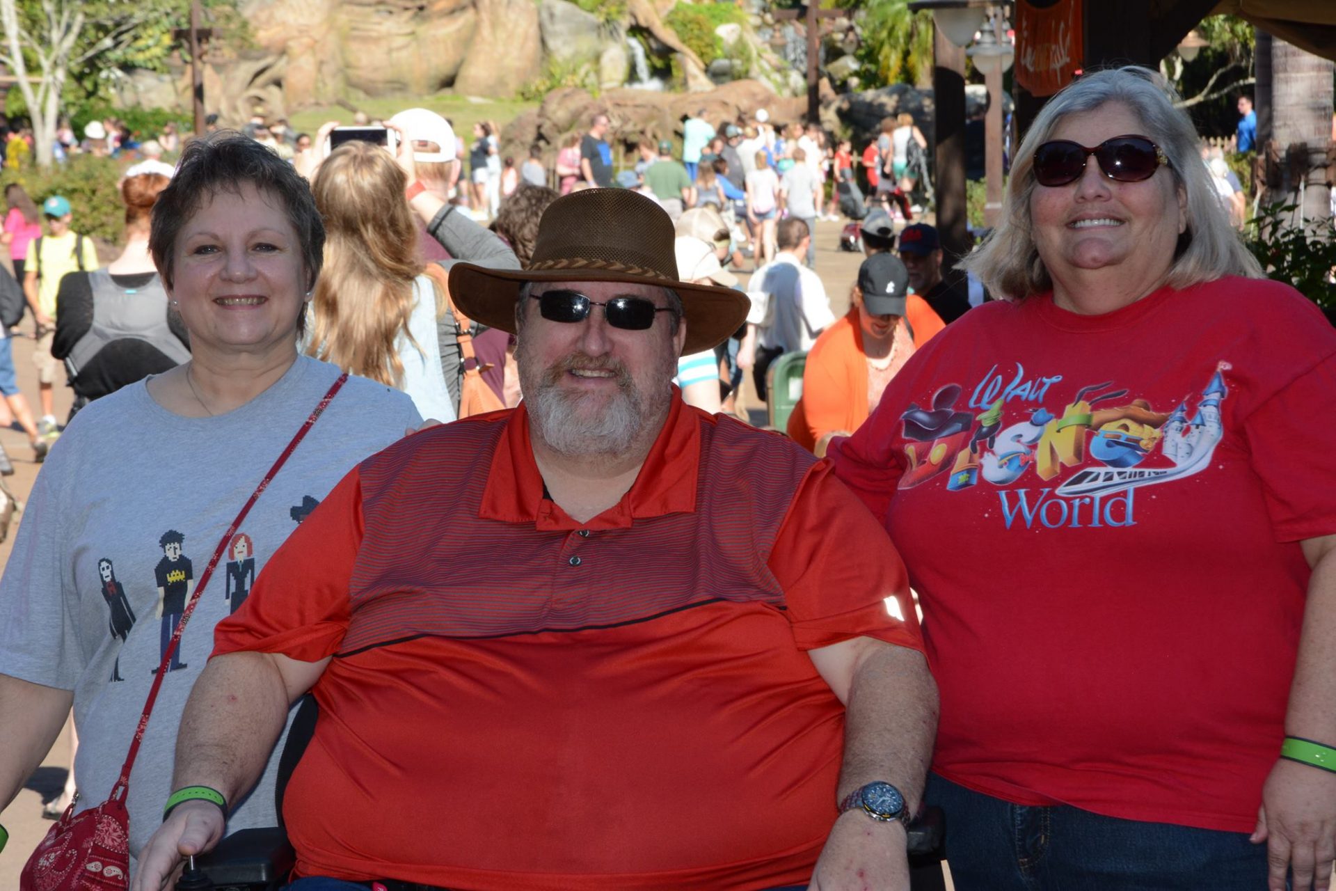Renee Poudrier, Bob Jarvis, Jean Jarvis at Disney 2017