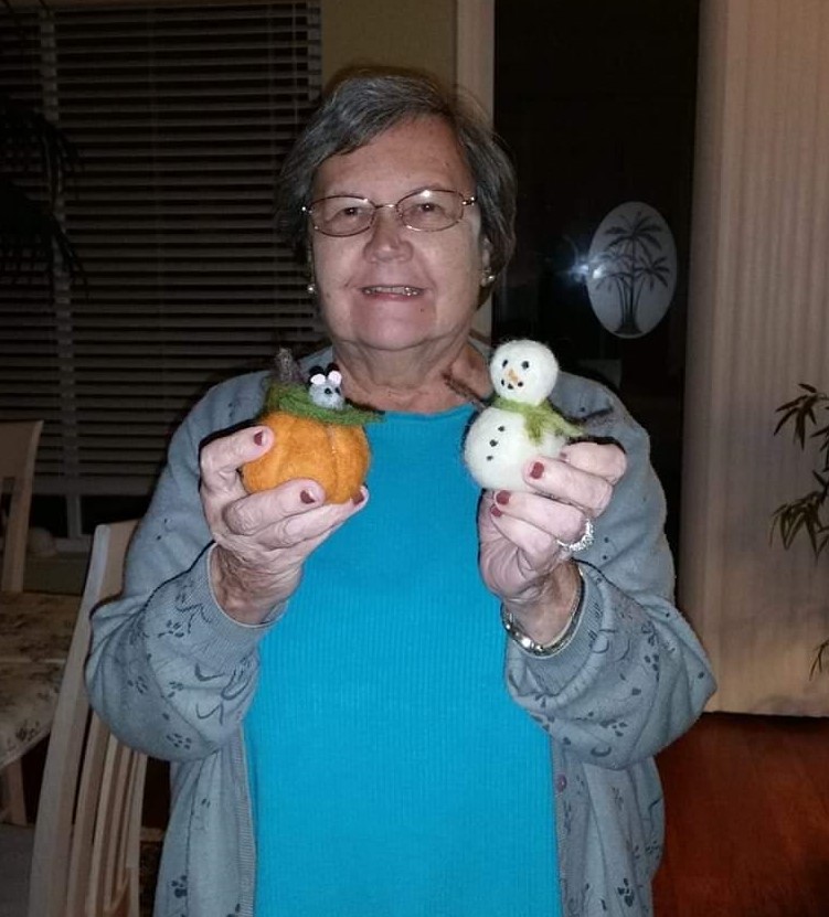 Mom loved doing crafts.