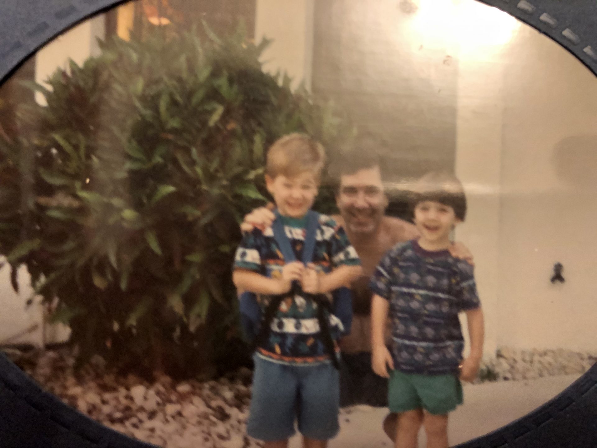 Cliff with his sons, mid 1990s