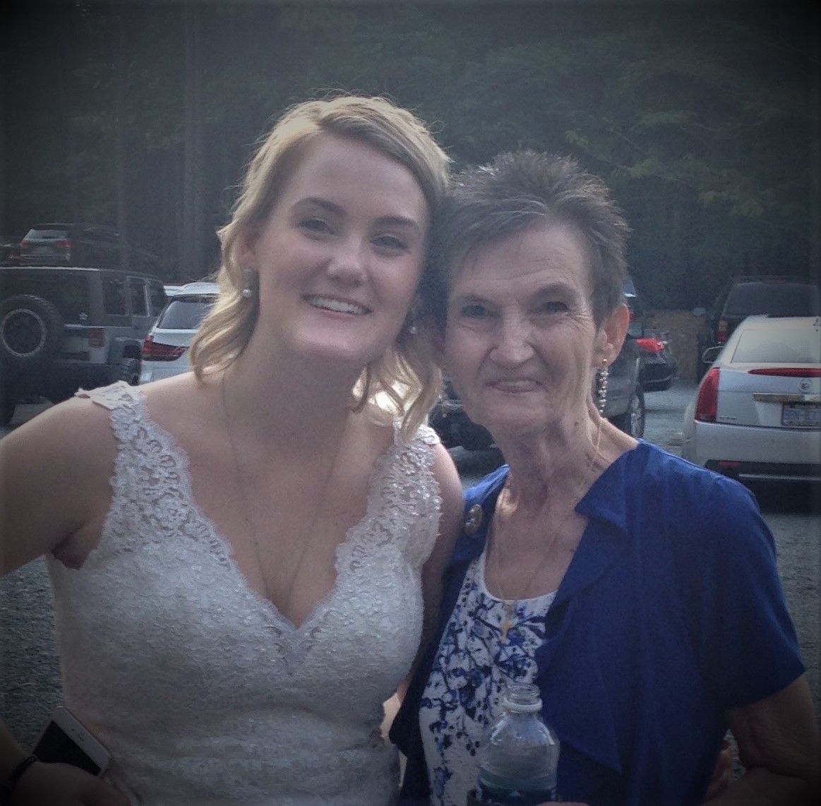 Proud Grandmother with the beautiful bride