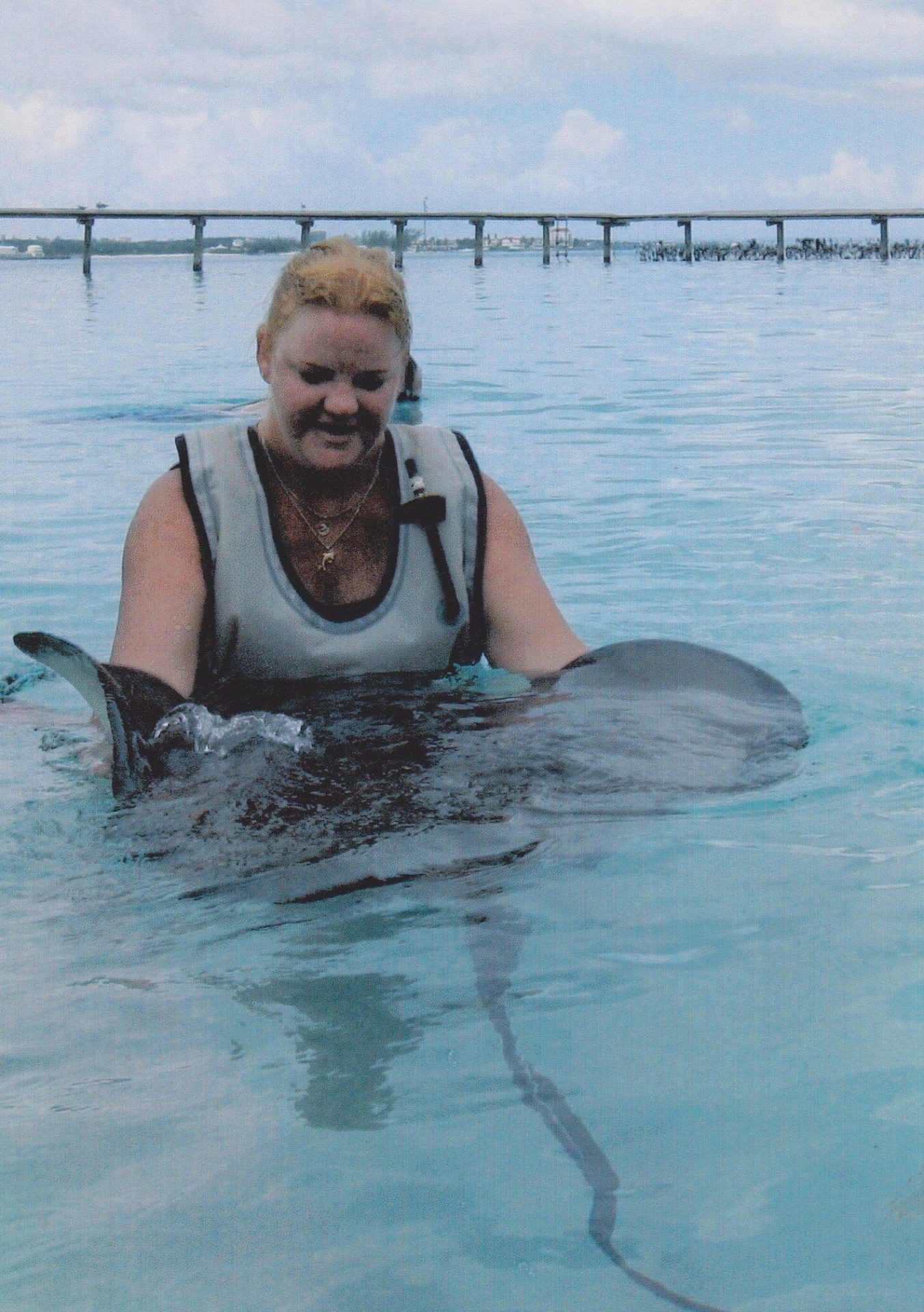 Tammy in the water