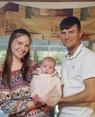Your son, his wife and your granddaughter. So handsome, so beautiful and so cute.