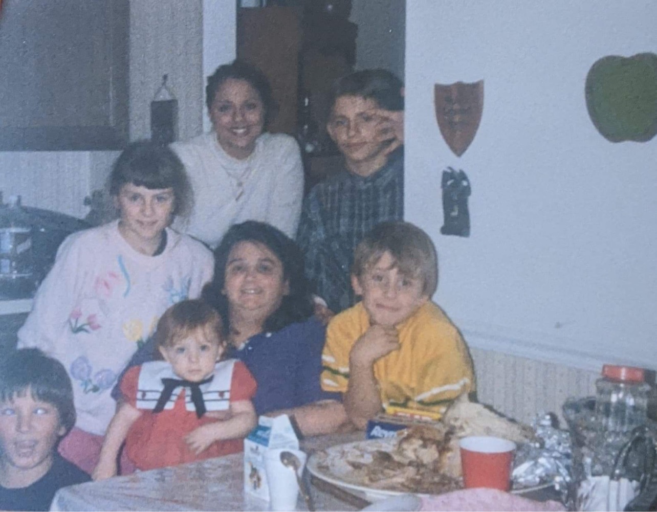 Maryann with her grandchildren.
