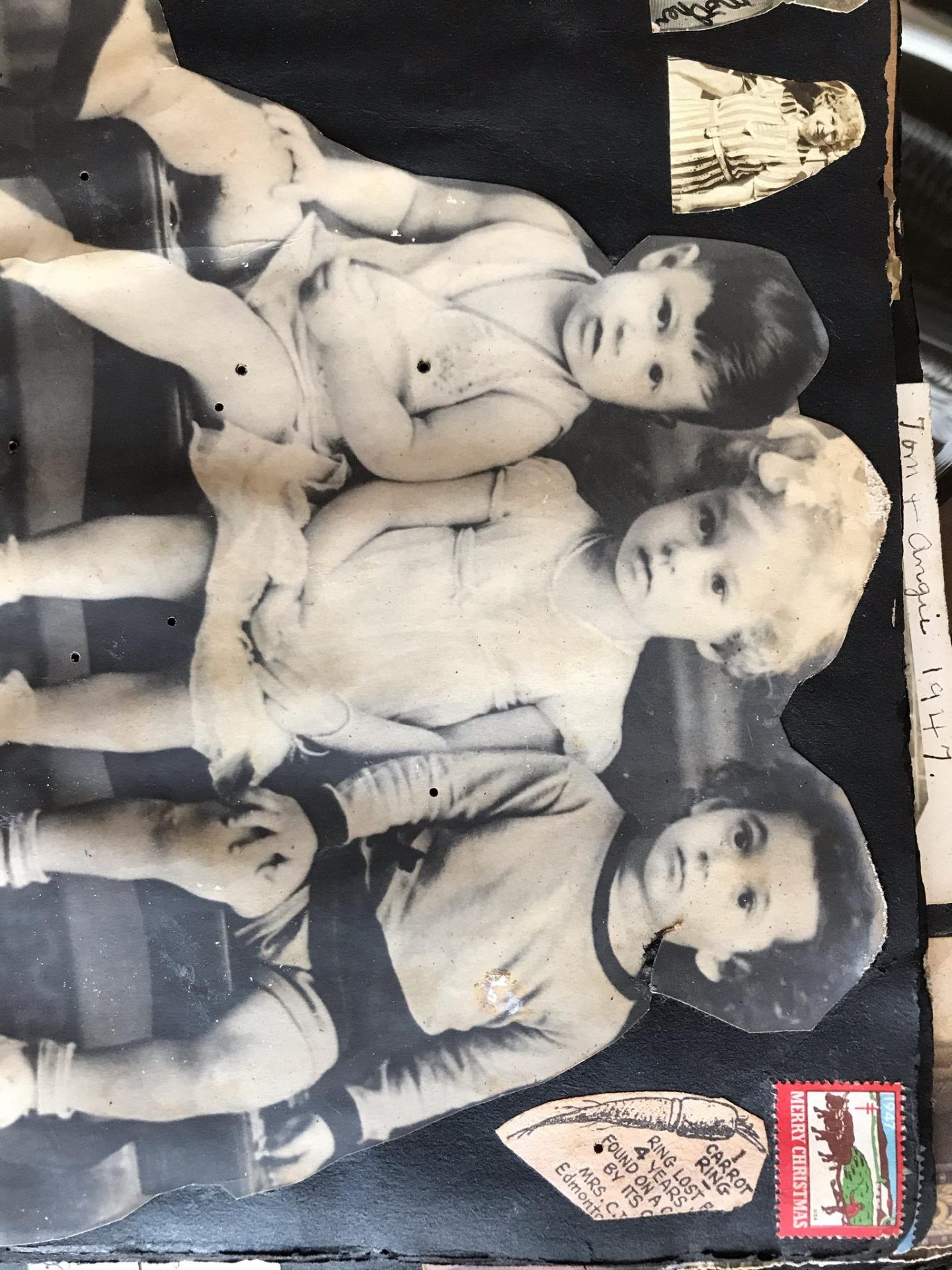 Barbara in the middle at 8 months.