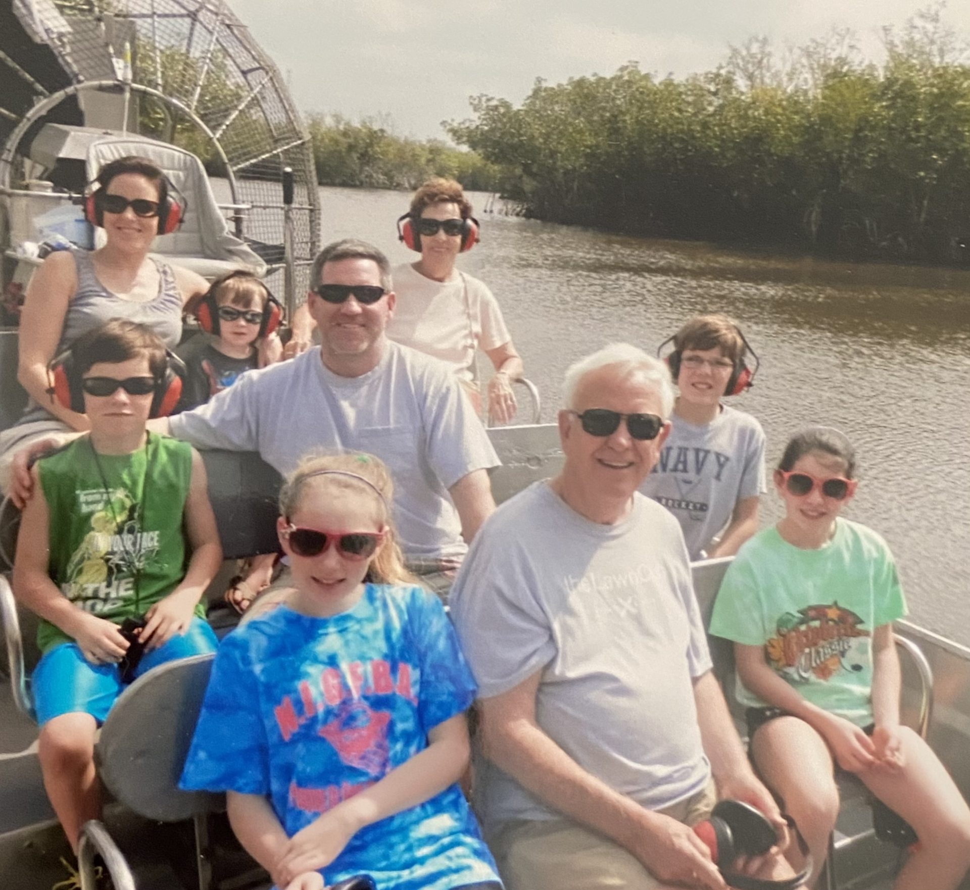 Florida Everglades with grandkids.