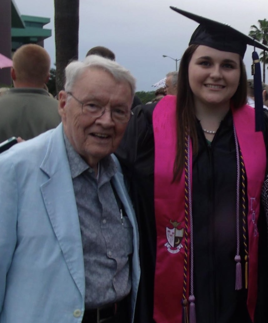 Bill and Taylie, Taylie’s graduation from USF.