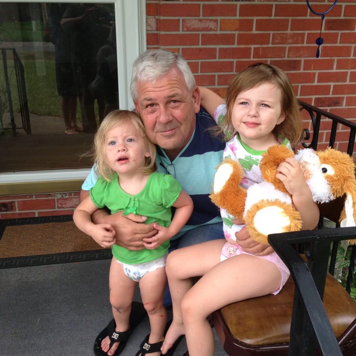 A few years back with his granddaughters