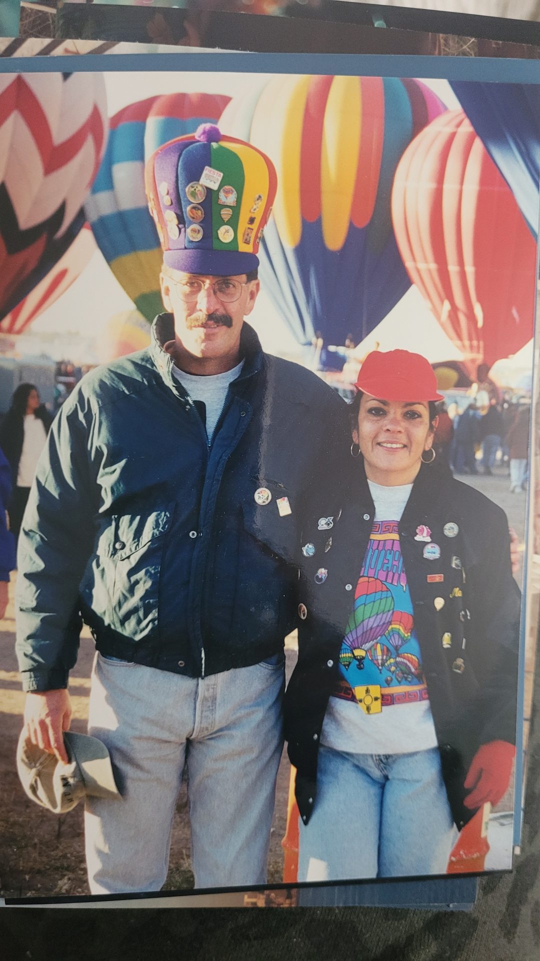 My parents doing what they loved...Hot Air Ballooning.