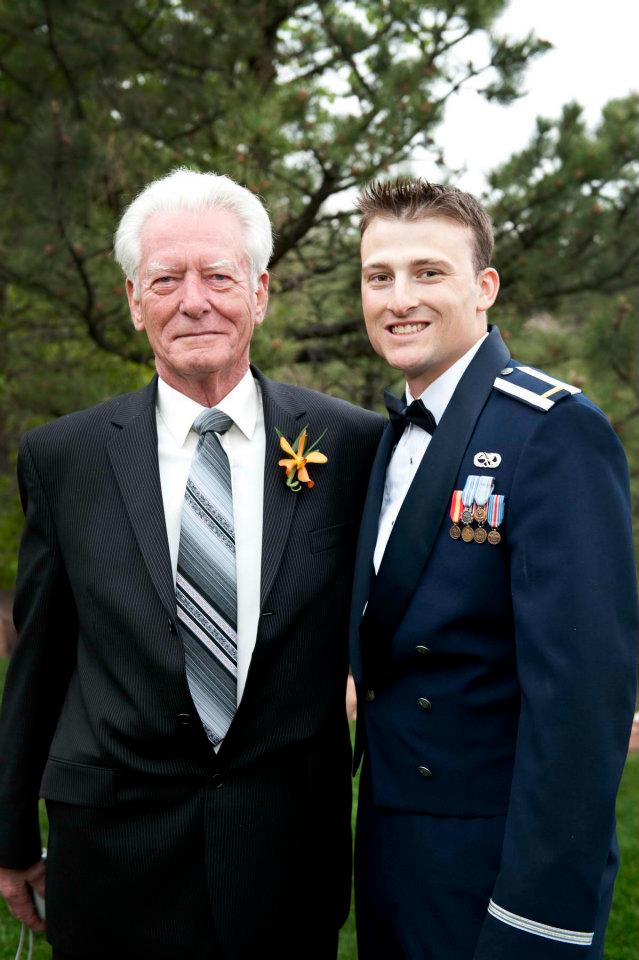 Frank with his Grandson Chris at his Wedding (May 28, 2011).