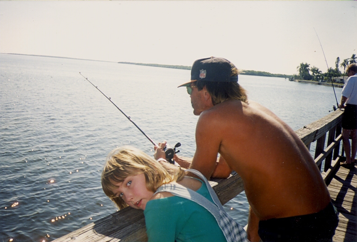 Dad & Ash fishing