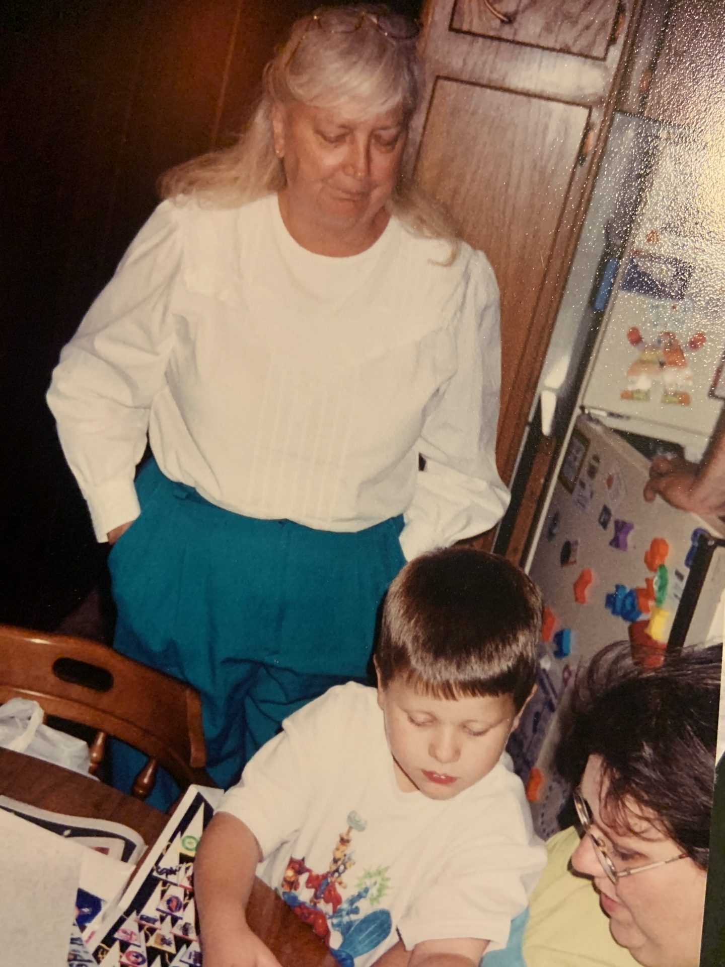 Mom with her Grandson Christopher, (Dan & Beth)