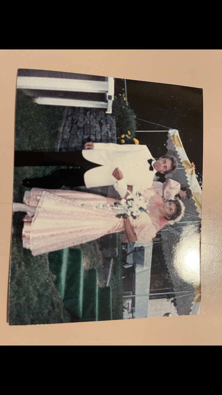 He walked me down the isle. It was his only wedding to give his daughter away.