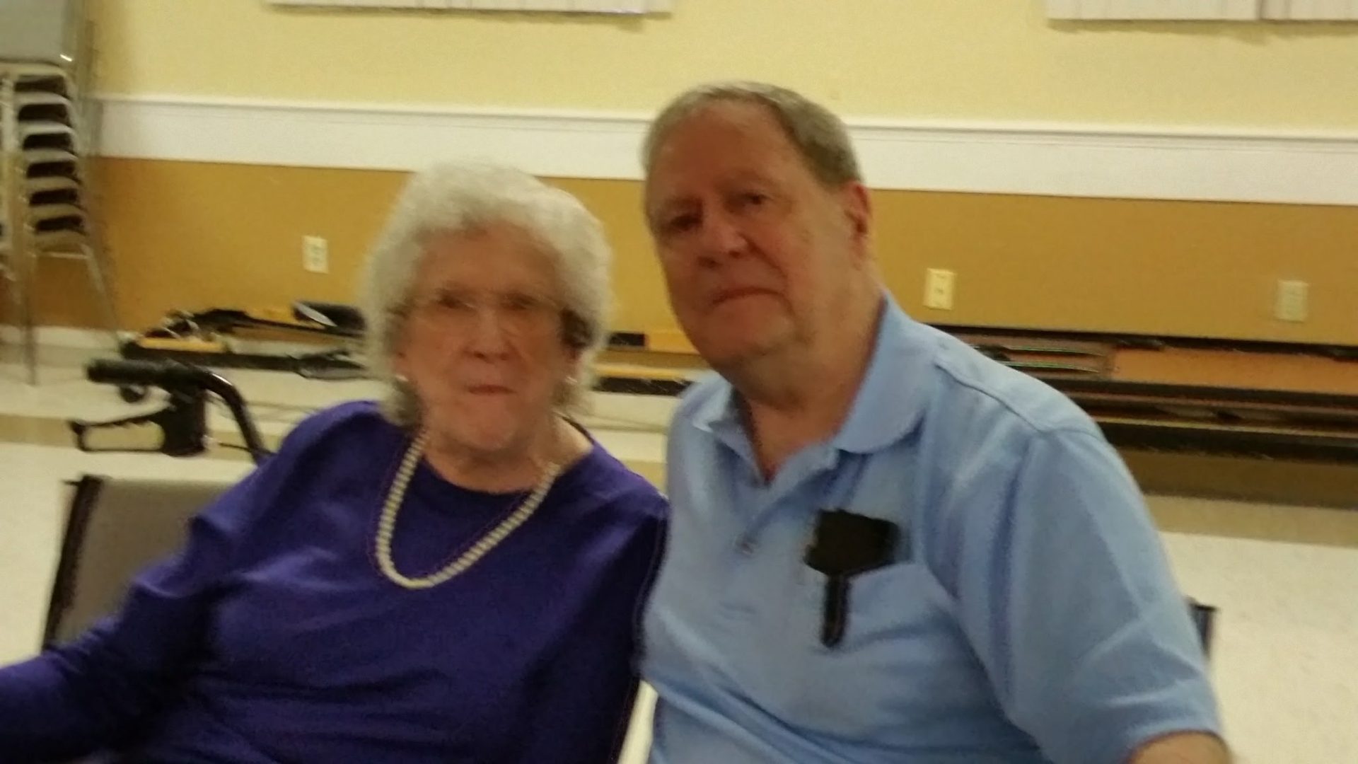 Sid with his big sister, Alma Hangstefer at her 90th birthday celebration.