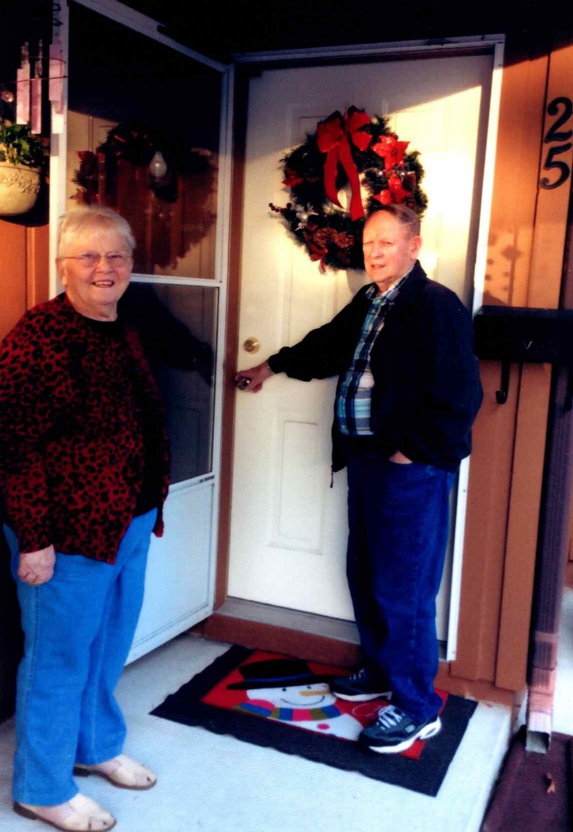 Elizabeth and Neil McColl at Christmas