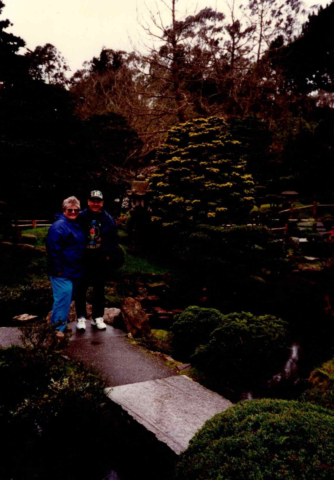 Neil and Elizabeth in the beautiful gardens