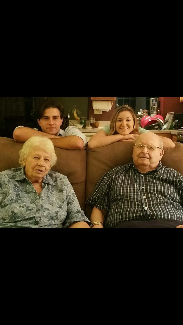Amanda’s children with Grandpa Don and Granny Franny