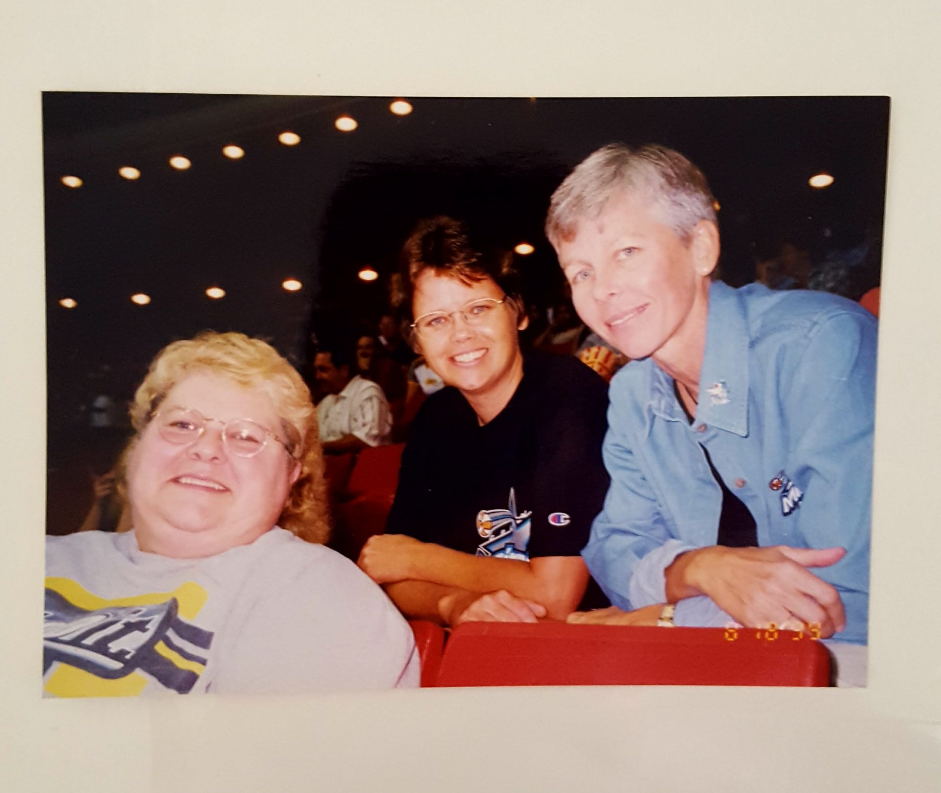 Linda, Neff, and Mary supporting the Orlando Miracle.