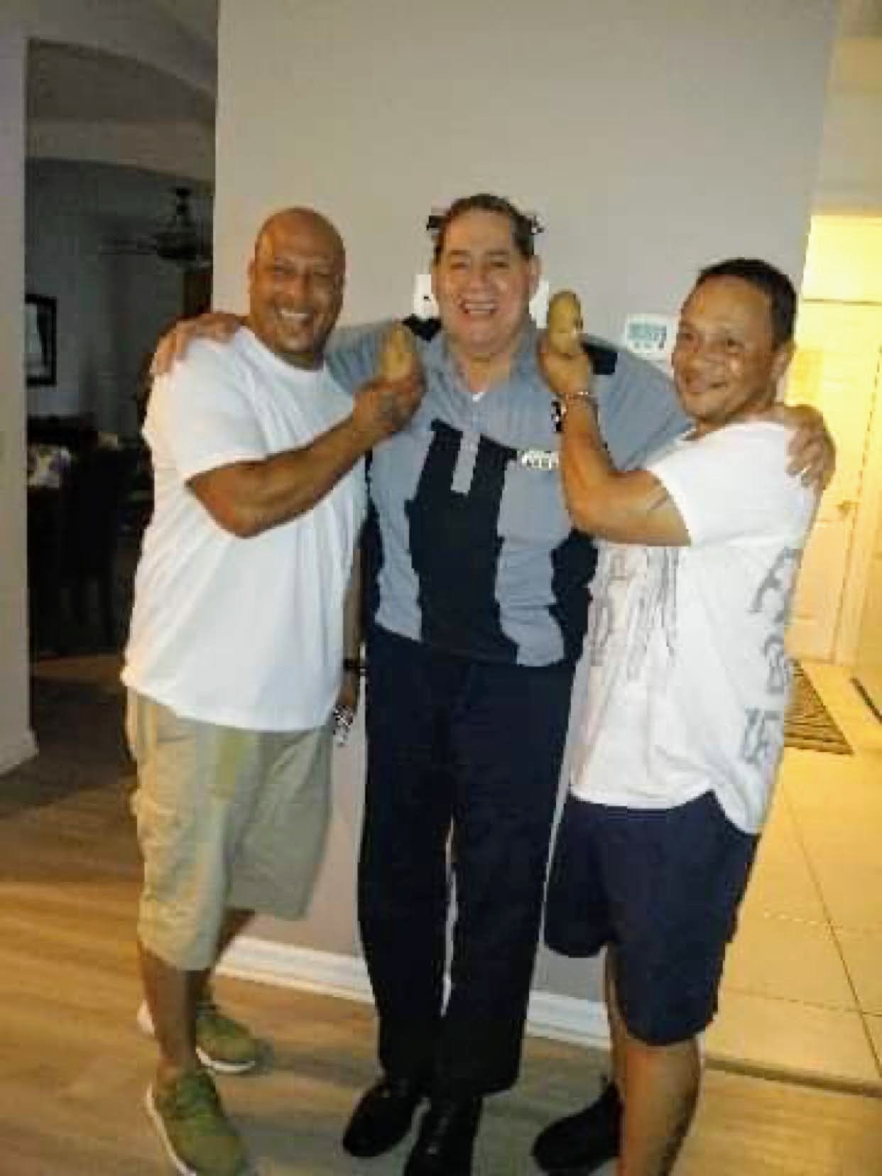 Me ,Tio Freddy , and cousin Mikey we  will miss u papa head