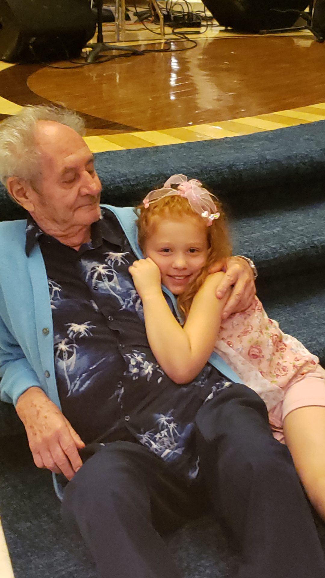 Brianna loved grandpa!
