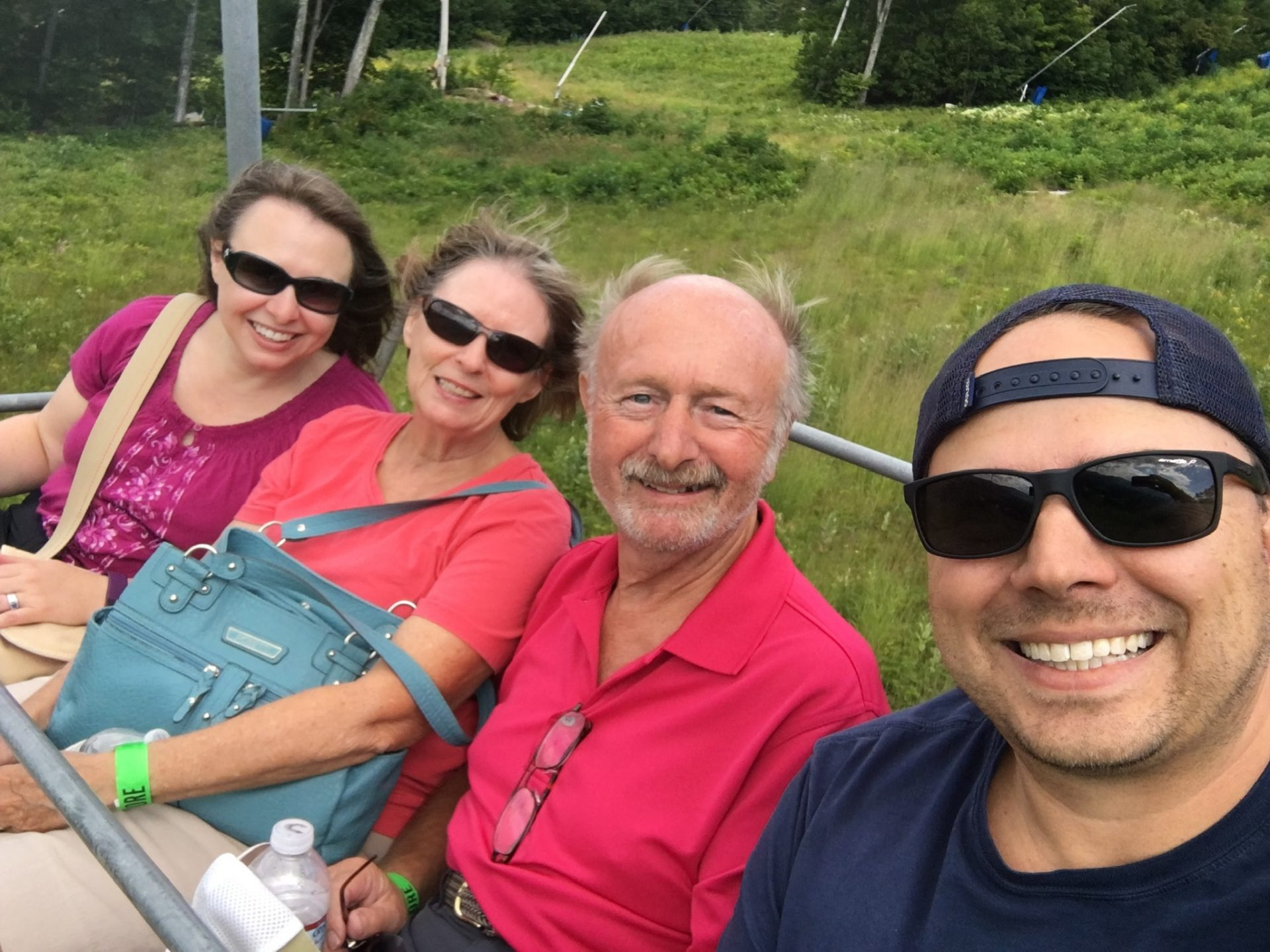 Summer Chairlift ride, Cranmore ski mountain, NH