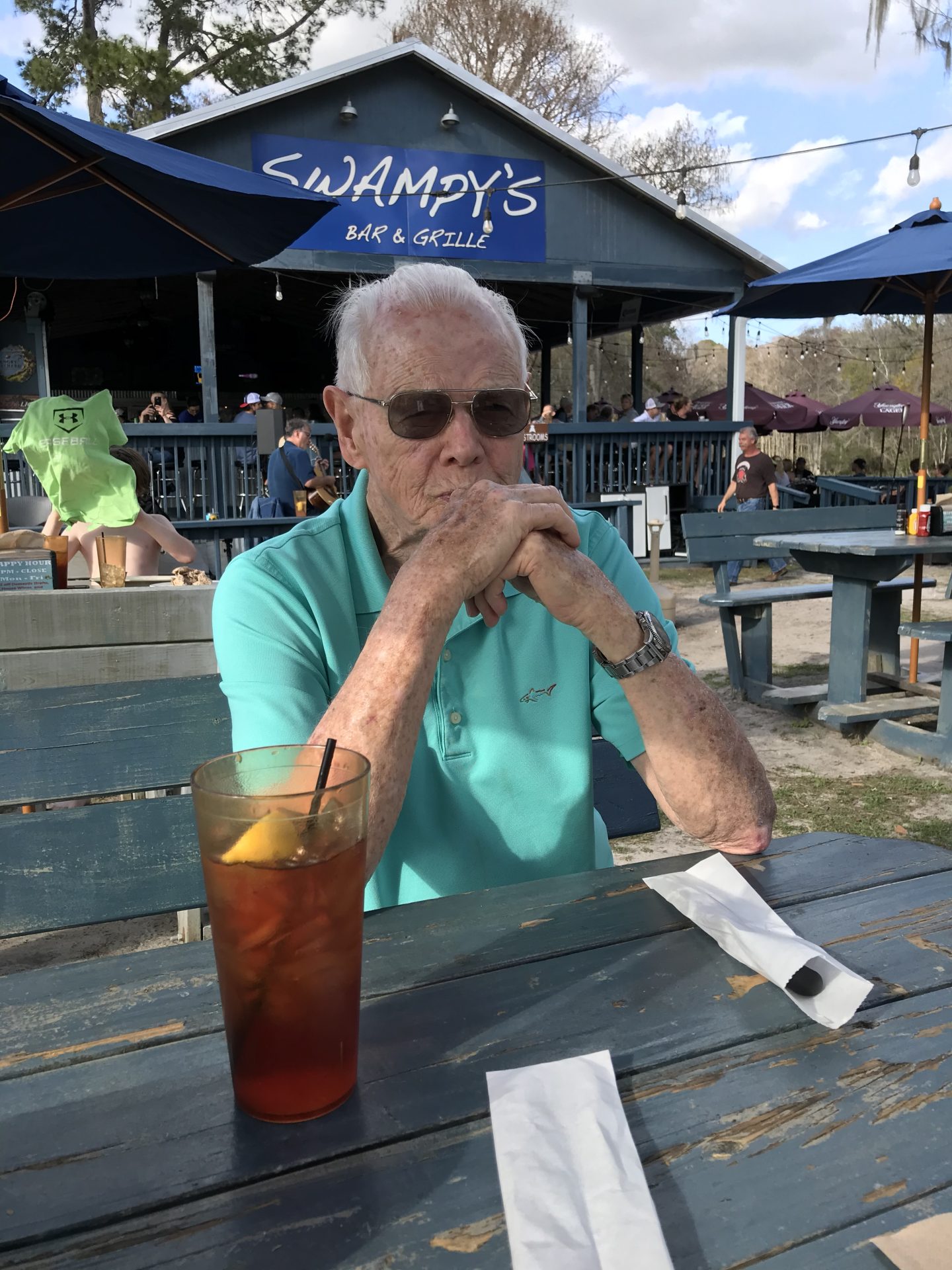 Dad at Swampy’s 88th birthday