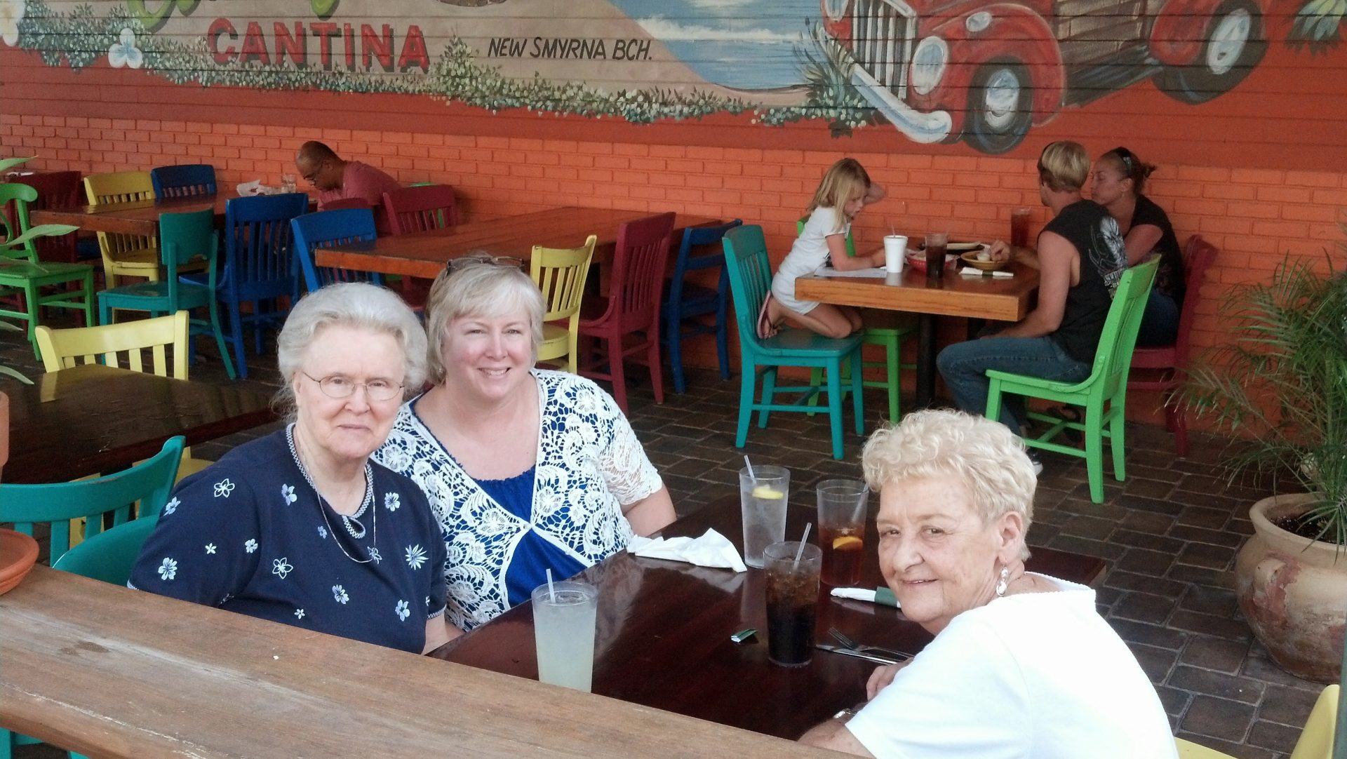 Loretta, Cindy, and Shirley in Edgewater.