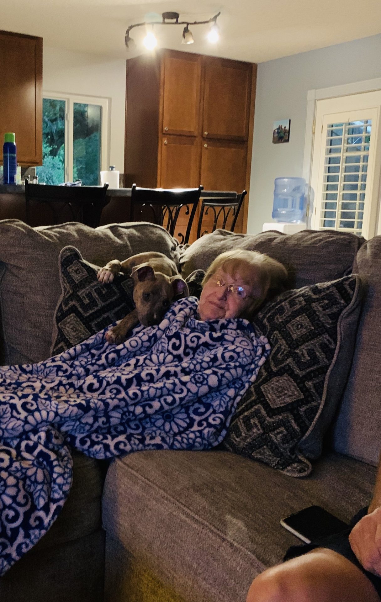 Willow loved hanging with grandma