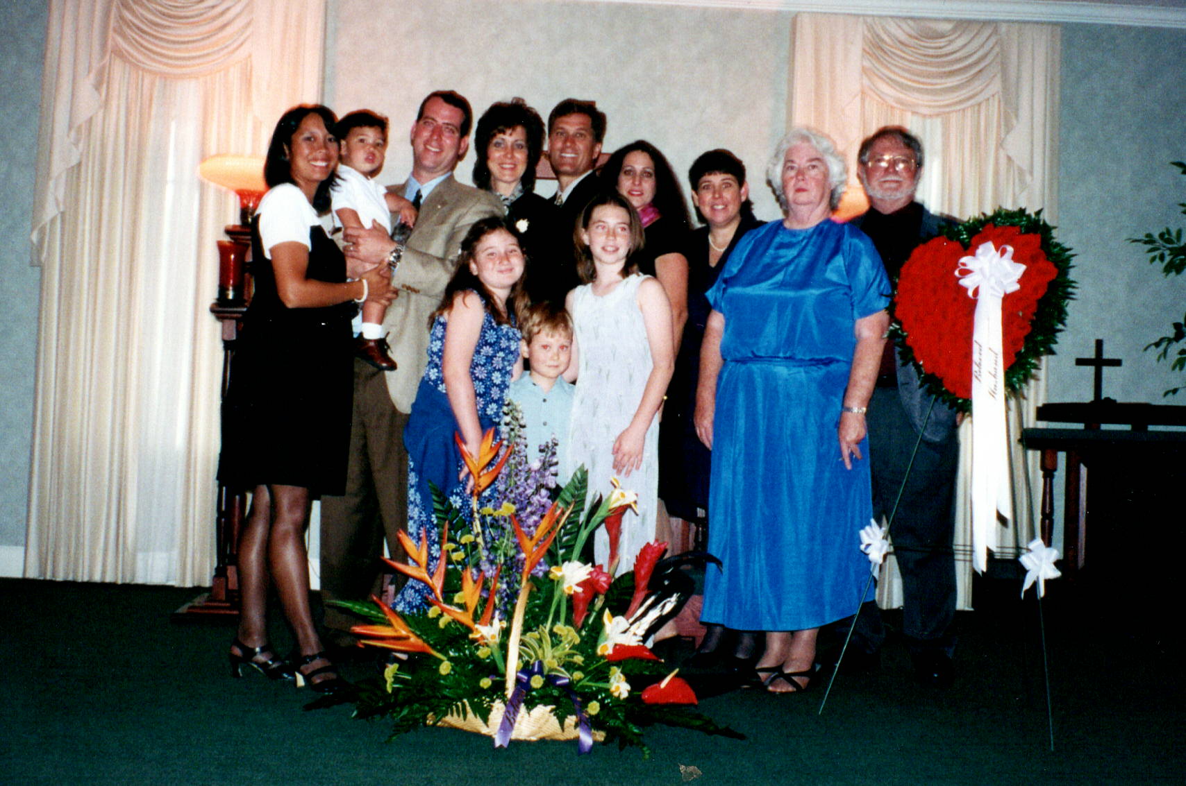 The family at Dad's funeral