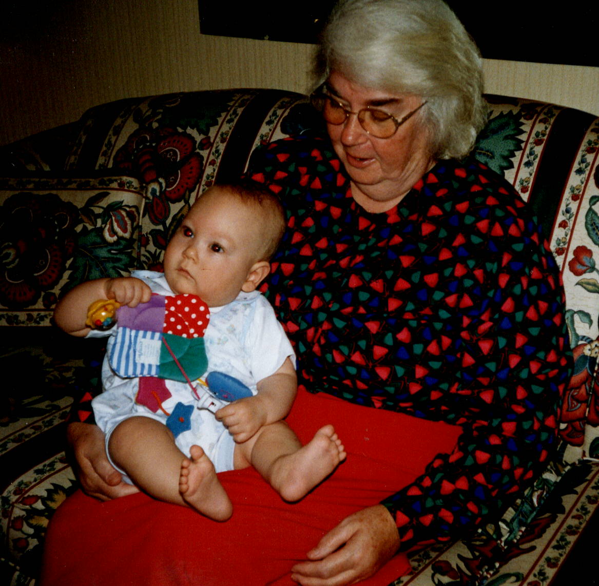 Mom and her first grandchild - Danny