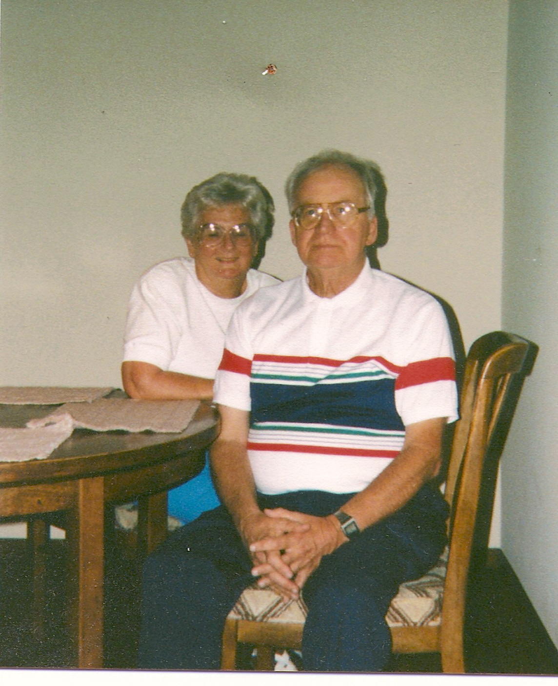 Mom and Dad.... Margery and George - Together again. Photo: August 1991. I miss you both. David..