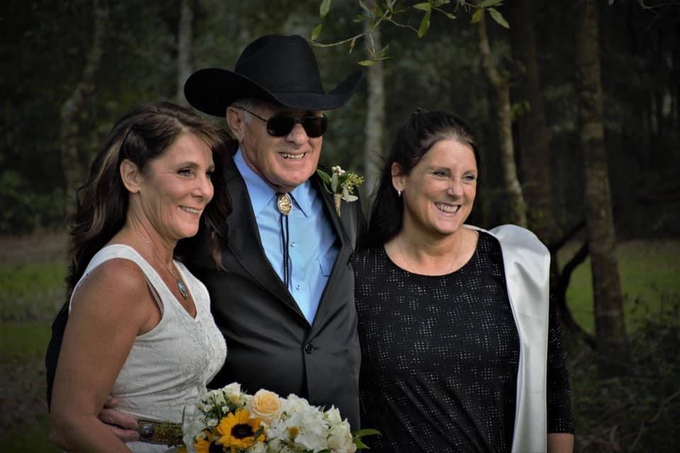 Dad and his daughters