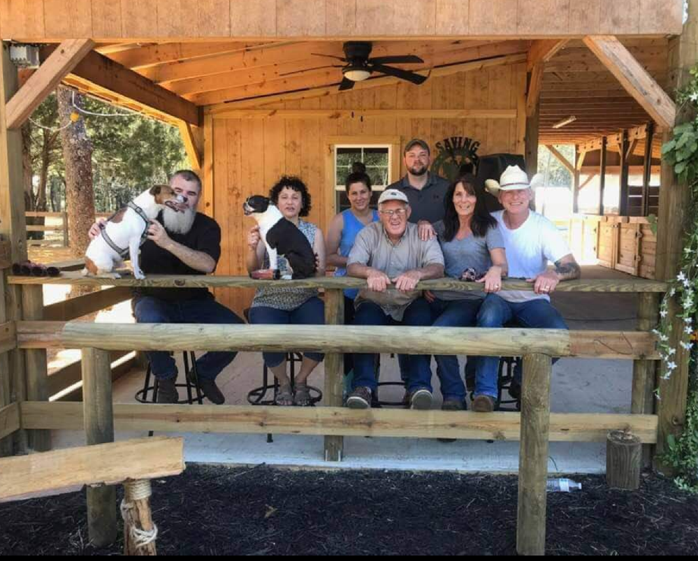 Dad with some of the kids, Danny & Maria, Sarah & Stephen and Paul & Neena