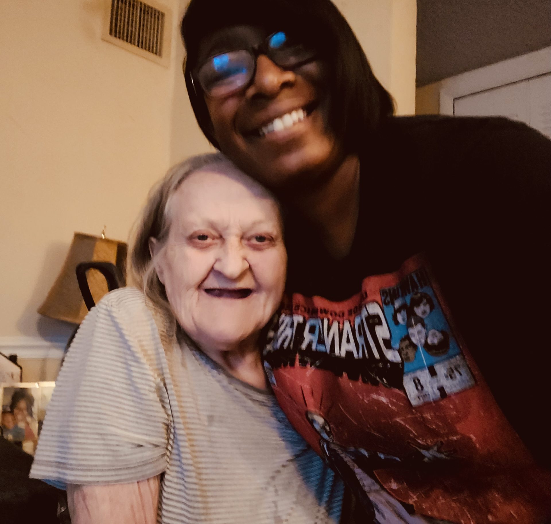 Our last photo together… nothing but smiles ❤️ Rest in Heaven Ma love you very much!