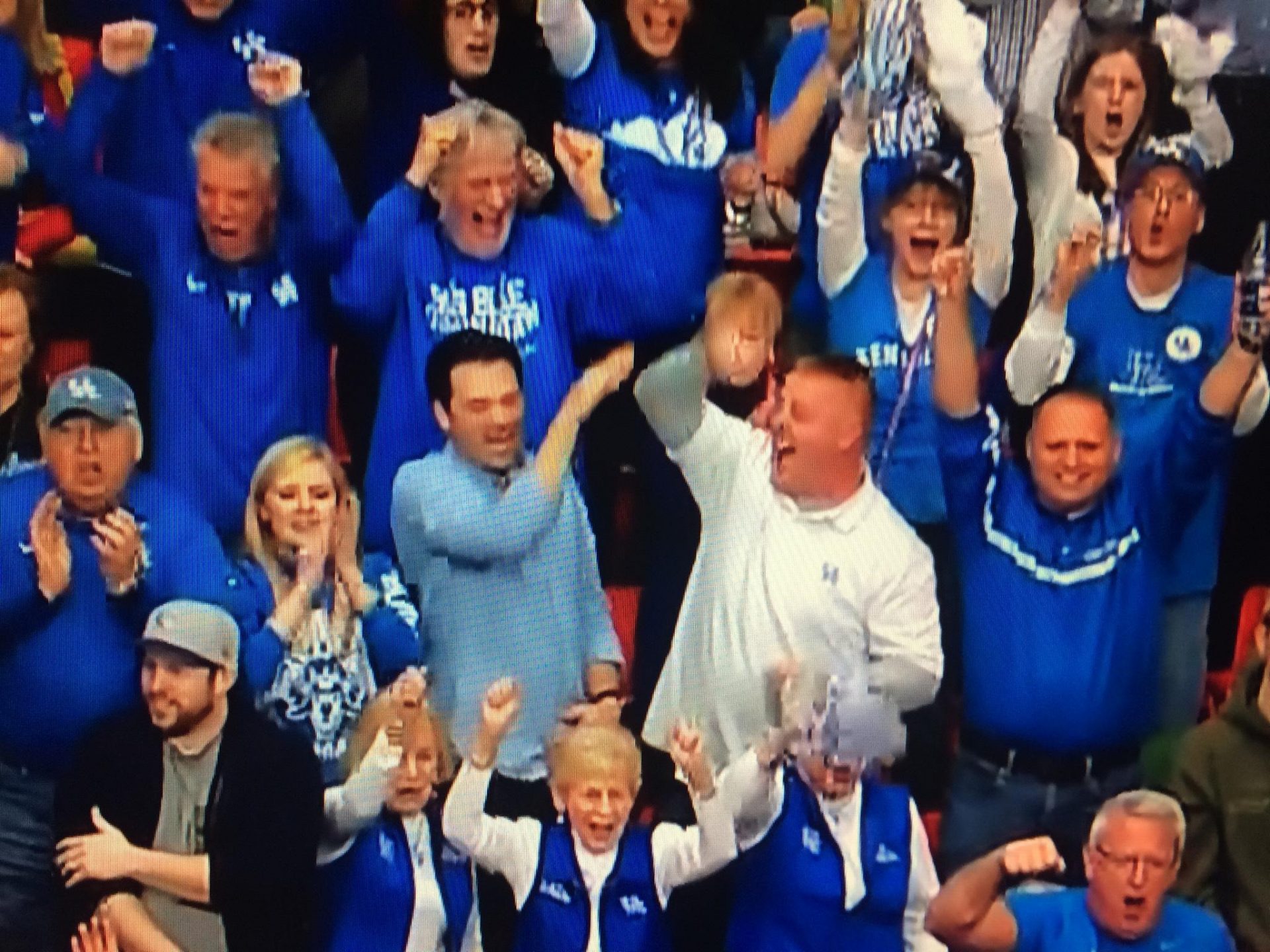 Jim at a Wildcats SEC Championship game, on TV