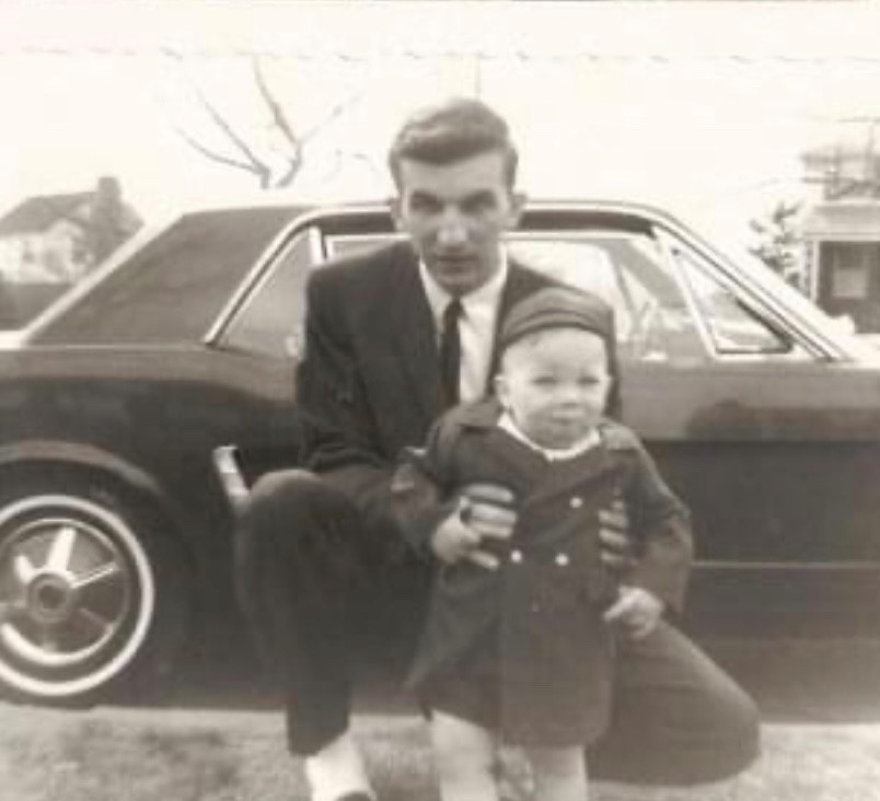 Tom & Wayne (and his 64-1/2 Mustang -- which he argued with the salesman to buy because it was the first in Baltimore,  in the middle of the dealership showroom floor and the salesman insisted it wasn't for sale!  Lol)