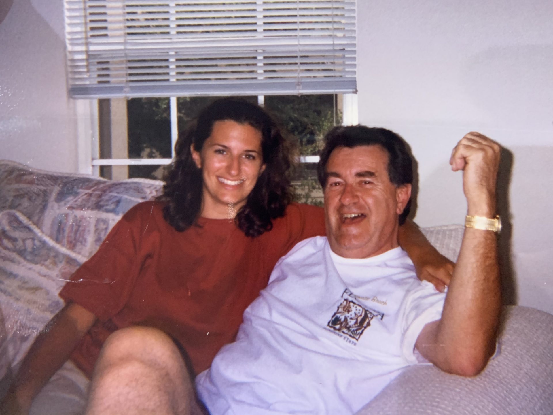 Clearwater with daughter in 1998