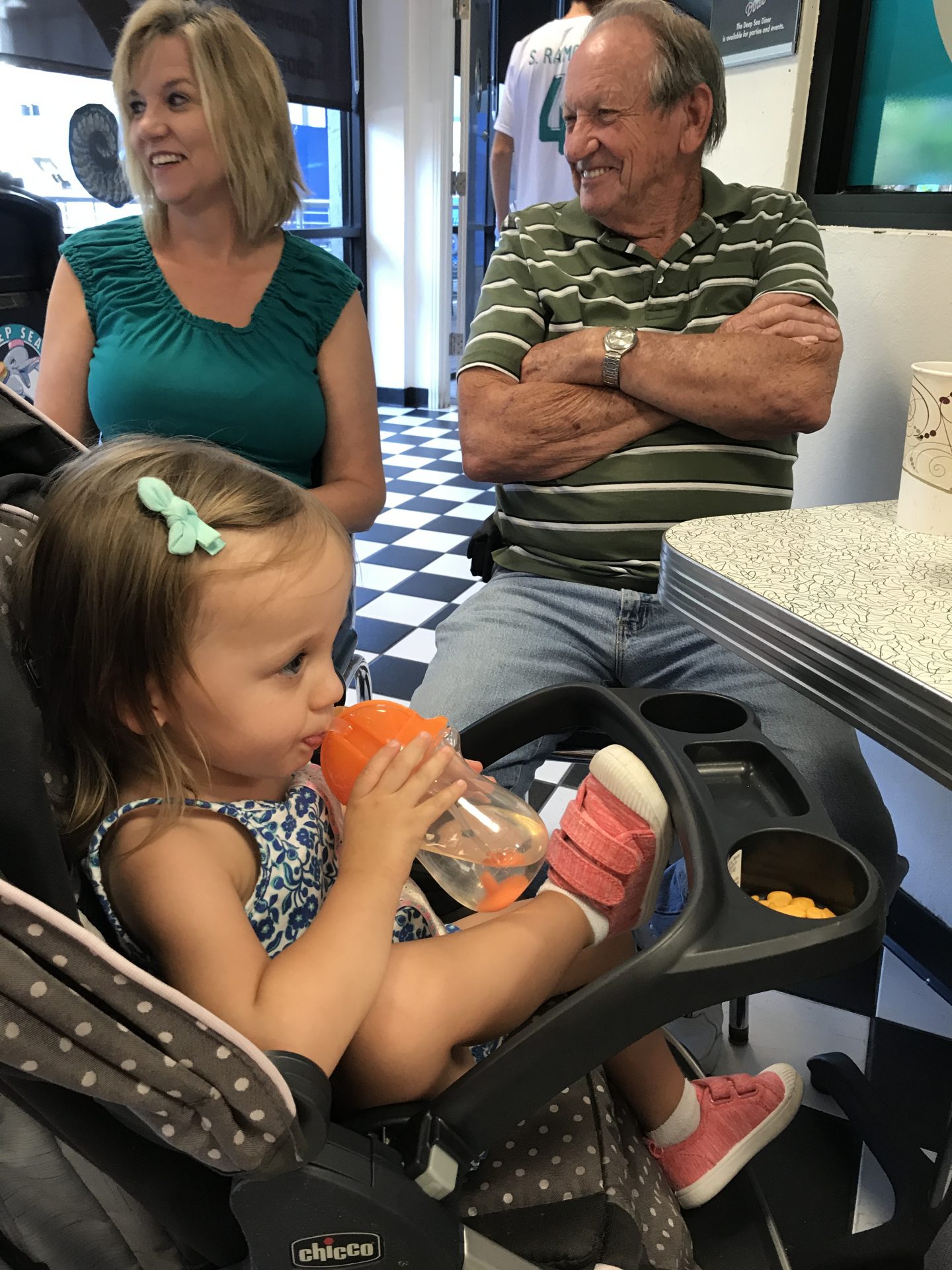 Sam with Julie and Hazel