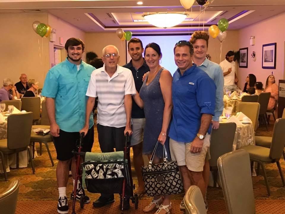 Dad with Dawn’s family