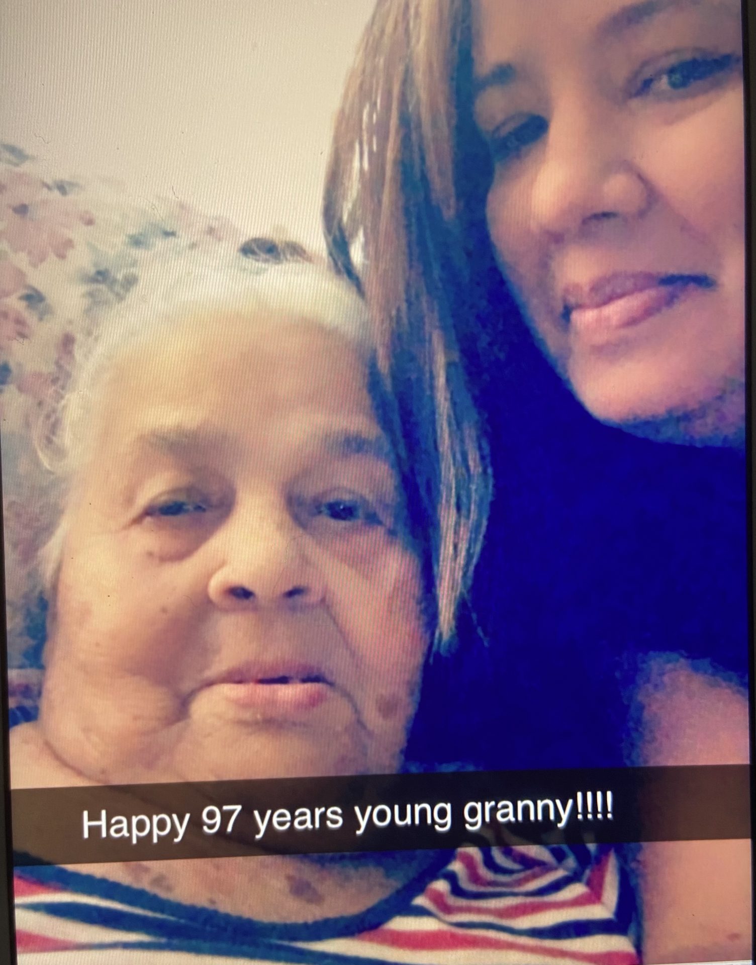 Grandma when I celebrated your 97th birthday, I never imagine that it would be the last one.. I miss you so much and I was so honor to be your granddaughter !!