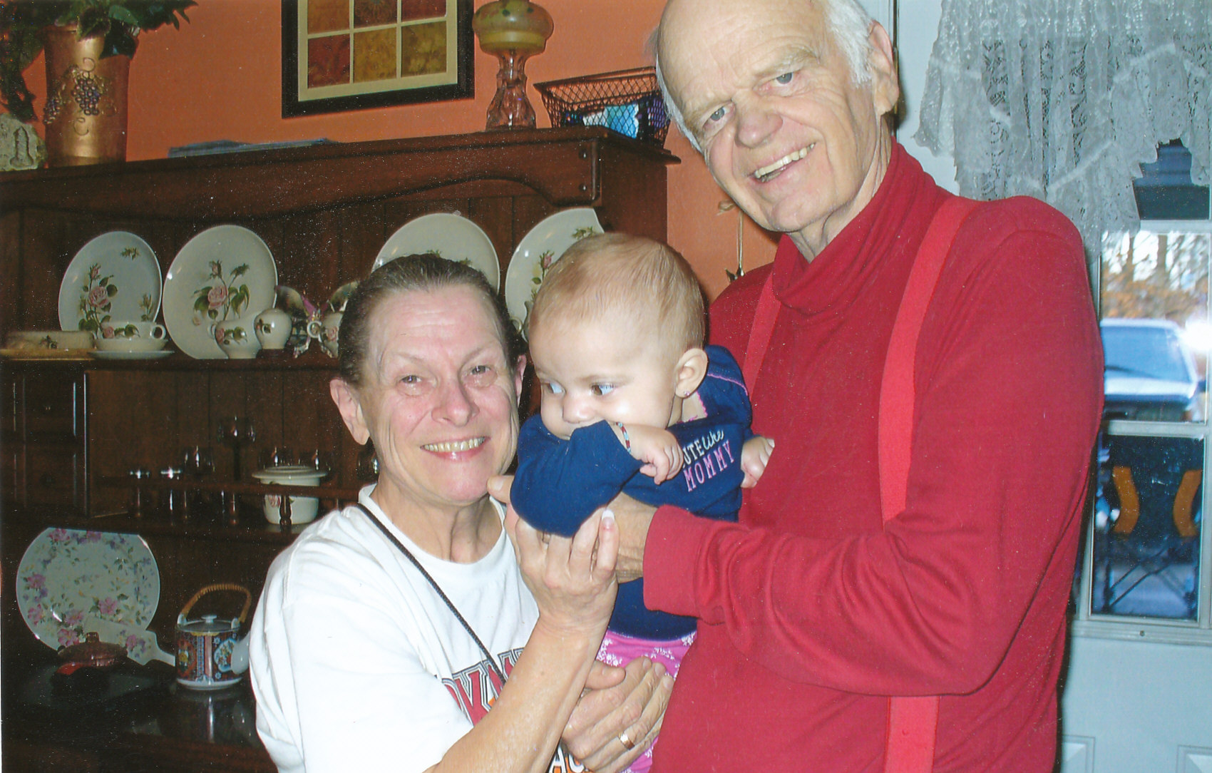 With Joyce and her grandson